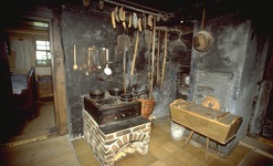 Küche im Holzschneflermuseum Resenhof