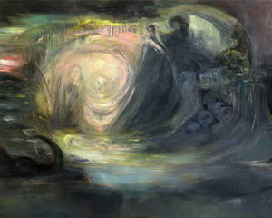 Christa Näher war 2019 die Preisträgerin des Hans-Thoma-Kunstpreises. Schwarze Gondel Ausschnitt Christa Näher war 2019 die Preisträgerin des Hans-Thoma-Kunstpreises. Schwarze Gondel Ausschnitt
